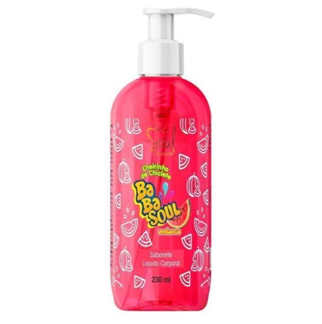 SABONETE LIQ. CORPORAL BABASOUL MELANCIA SOUL 230ML