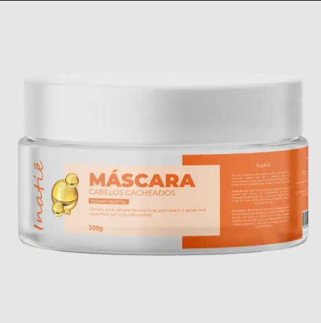 Máscara Cabelos Cacheados Tutano Vegetal Inatiê 300 Gr