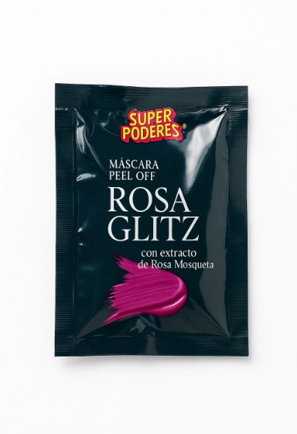SACHE MASCARA PEEL OFF ROSE GLITZ SUPER PODERES