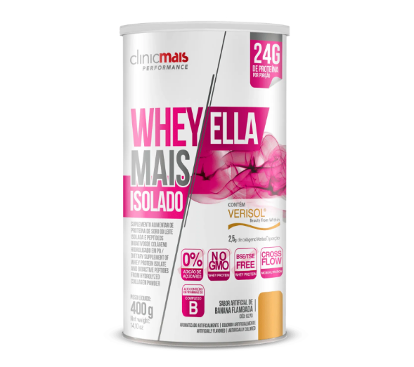 WHEY MAIS ELLA ISOLADO + COLÁGENO - 400g