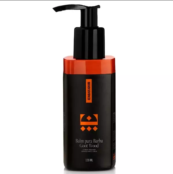 Kit Para Barba Balm + Óleo + Shampoo 3 Em 1 + Pente Madeira
