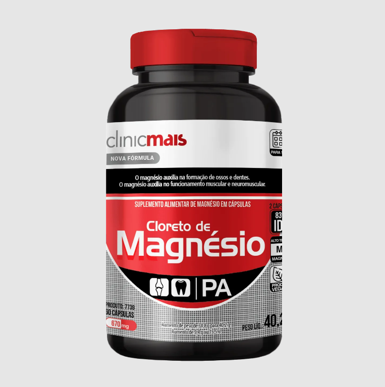 CLORETO DE MAGNÉSIO 60 CAPSULAS