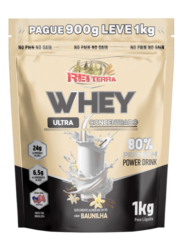 Whey Baunilha Concentrado 1KG